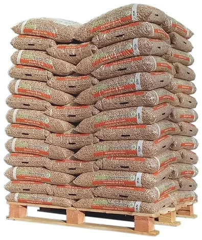 Holzpellets aus der Auvergne Moulin Bois Energie – Palette 975kg (65 Säcke)