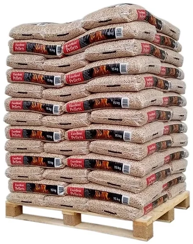 Französische Holzpellets Natural Energie – Palette 1050kg (70 Säcke)