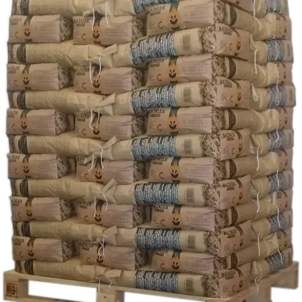 Holzpellets Pellet Badger – Palette mit 65 Säcken à 15 kg
