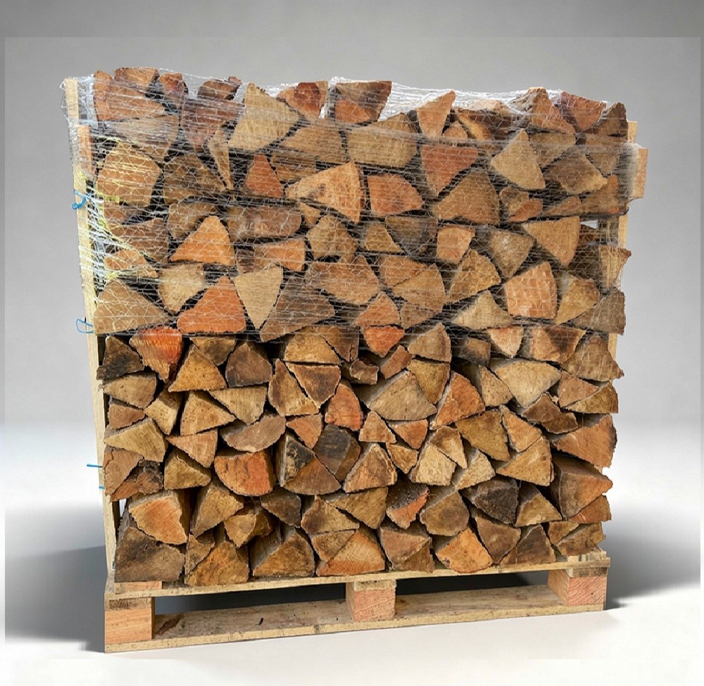 Buchen-Brennholz 30 cm kammergetrocknet auf Palette – Bild 2